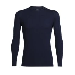Icebreaker Anatomica Long Sleeve Crewe - Men's|-|Chandail à Manches Longues Anatomica - Homme -Icebreaker ICE 103032 7EMidnight 20Navy