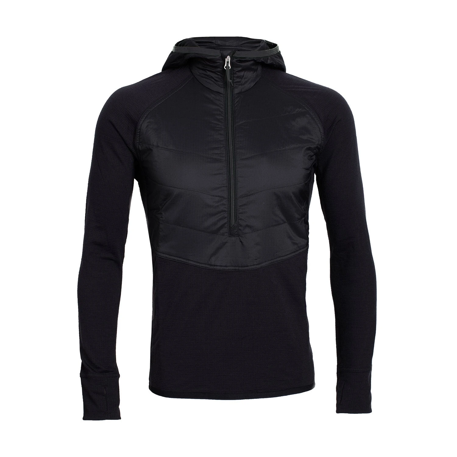 Icebreaker Men's Ellipse Long Sleeve Half Zip Hood|-|Chandail à Manches Longues Et Capuchon Ellipse Homme 4 Icebreaker Men's Ellipse Long Sleeve Half Zip Hood|-|Chandail à Manches Longues Et Capuchon Ellipse Homme - Image 2