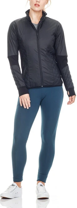 Icebreaker Helix Long Sleeve Zip - Women's|-|Chandail à Manches Longues Et Glissière Helix Femme -Icebreaker ICE 103427 7EBlack 7EFront a77cf378 17f0 42e4 adc7 8d46422bee81