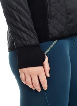 Icebreaker Helix Long Sleeve Zip - Women's|-|Chandail à Manches Longues Et Glissière Helix Femme -Icebreaker ICE 103427 7EBlack 7ESleeve 4c2b2dc0 bca5 432f b635 e4999c0cabc1