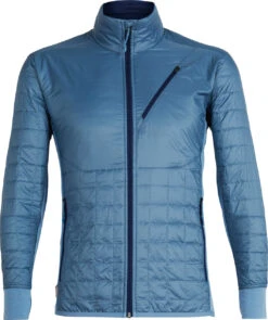 Icebreaker Helix Long Sleeve Zip - Men's|-|Chandail à Manches Longues Et Glissière Helix - Homme -Icebreaker ICE 103431 7EGranite 20Blue 20 20Midnight 20Navy