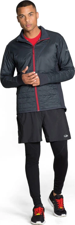 Icebreaker Helix Long Sleeve Zip - Men's|-|Chandail à Manches Longues Et Glissière Helix - Homme -Icebreaker ICE 103431 7E 7EModel 20Stealth 20 20Stealth 20 20Oxblood bb81a05f 700c 4b4b b529 a08f521758ff