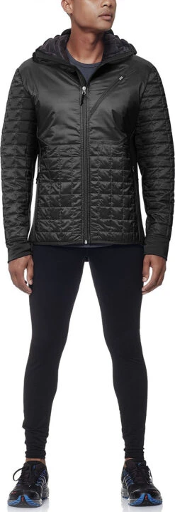 Icebreaker Helix Long Sleeve Zip Hood - Men's|-|Chandail à Capuchon Et Glissière Helix - Homme -Icebreaker ICE 103432 7E 7EFront 20Black 20 20Black 20 20Black 91def22f 0352 49ad 8a14 0a81c69925a9