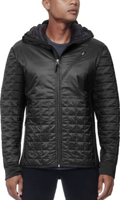 Icebreaker Helix Long Sleeve Zip Hood - Men's|-|Chandail à Capuchon Et Glissière Helix - Homme -Icebreaker ICE 103432 7E 7EModelFront 20Black 20 20Black 20 20Black 99098487 927b 4de7 9024 e6a0a60466f9