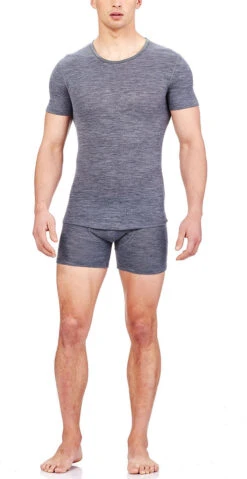 Icebreaker Anatomica Rib Boxers - Men's|-|Boxeur Anatomica Rib - Homme -Icebreaker ICE 103605 7E 7EModel 20Gritstone 20Heather 20 20Stealth 84929786 4ff7 4412 bd14 c096b4ef3ad9