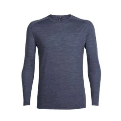 Icebreaker Sphere Long Sleeve Crewe - Men's|-|Chandail à Manches Longues Sphere - Homme -Icebreaker ICE 103609 7EMidnight 20Navy 20Heather