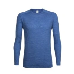 Icebreaker Sphere Long Sleeve Crewe - Men's|-|Chandail à Manches Longues Sphere - Homme -Icebreaker ICE 103609 7ESea 20Blue 20Heather