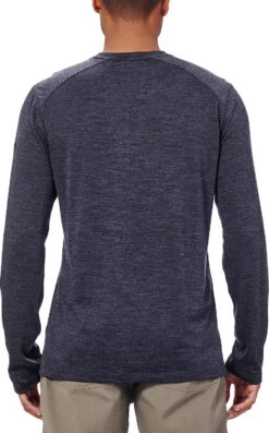Icebreaker Sphere Long Sleeve Crewe - Men's|-|Chandail à Manches Longues Sphere - Homme -Icebreaker ICE 103609 7E 7EModelBack 20Black 20Heather 94548cda 9052 4599 8b23 1817a2d3c436