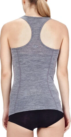 Icebreaker Sprite Tank - Women's|-|Camisole Sprite Femme -Icebreaker ICE 103656 7E 7EModelBack 20Gritstone 20Heather 923e1216 1df1 4592 a84f 7fbcfa071df6