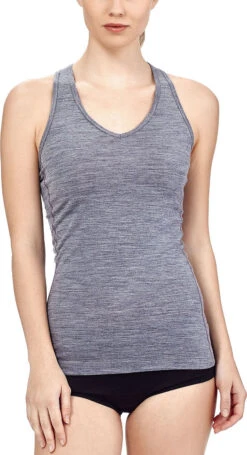 Icebreaker Sprite Tank - Women's|-|Camisole Sprite Femme -Icebreaker ICE 103656 7E 7EModelFront 20Gritstone 20Heather 7a4ea633 5c5e 4d9e af89 3a6f67ba10cb