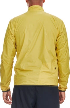 Icebreaker Men's Incline Long Sleeve Windbreaker|-|Chandail à Manches Longues Incline Windbreaker Homme -Icebreaker ICE 103695 7ESulfur 20 20Kale 7EBack