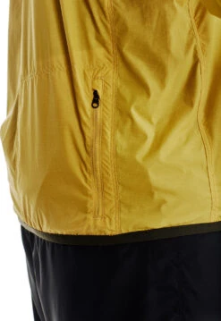 Icebreaker Men's Incline Long Sleeve Windbreaker|-|Chandail à Manches Longues Incline Windbreaker Homme -Icebreaker ICE 103695 7ESulfur 20 20Kale 7EZip