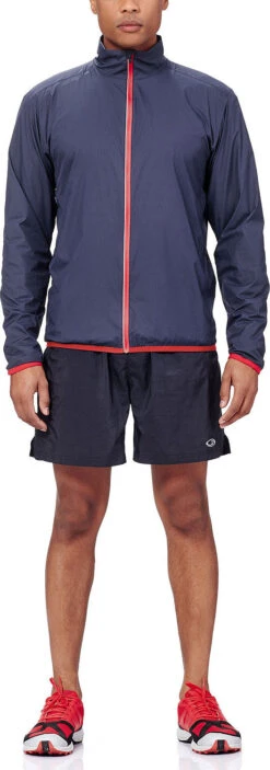 Icebreaker Men's Incline Long Sleeve Windbreaker|-|Chandail à Manches Longues Incline Windbreaker Homme -Icebreaker ICE 103695 7E 7EModel 20Stealth 20 20Rocket 968aae22 c484 4e21 b325 397258a1d6ce