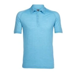 Icebreaker Sphere Short Sleeve Polo - Men's|-|Polo Sphere - Homme 17 Icebreaker Sphere Short Sleeve Polo - Men's|-|Polo Sphere - Homme -Icebreaker ICE 103699 7ECapri 20Heather