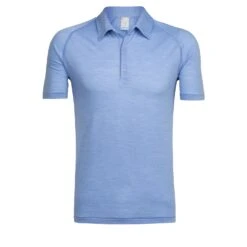 Icebreaker Sphere Short Sleeve Polo - Men's|-|Polo Sphere - Homme 19 Icebreaker Sphere Short Sleeve Polo - Men's|-|Polo Sphere - Homme -Icebreaker ICE 103699 7EChalk 20Blue 20Heather
