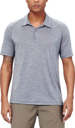 Icebreaker Sphere Short Sleeve Polo - Men's|-|Polo Sphere - Homme 23 Icebreaker Sphere Short Sleeve Polo - Men's|-|Polo Sphere - Homme -Icebreaker ICE 103699 7E 7EModelFront 20Gritstone 20Heather 8760a6fc 6b97 4044 954c 3c42bfe95390