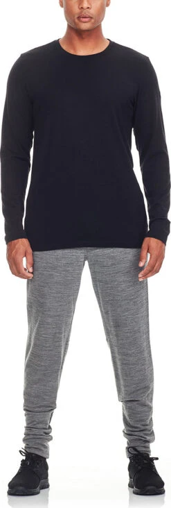 Icebreaker Tech Lite Long Sleeve Crewe - Men's|-|Chandail à Manches Longues Tech Lite - Homme 22 Icebreaker Tech Lite Long Sleeve Crewe - Men's|-|Chandail à Manches Longues Tech Lite - Homme -Icebreaker ICE 103861 7EBlack 7EFront