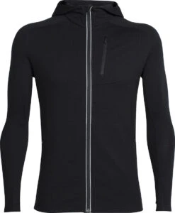 Icebreaker Quantum Long Sleeve Zip Hood - Men's|-|Chandail à Capuchon Et Glissière Quantum - Homme 22 Icebreaker Quantum Long Sleeve Zip Hood - Men's|-|Chandail à Capuchon Et Glissière Quantum - Homme -Icebreaker ICE 103872 7EBlack
