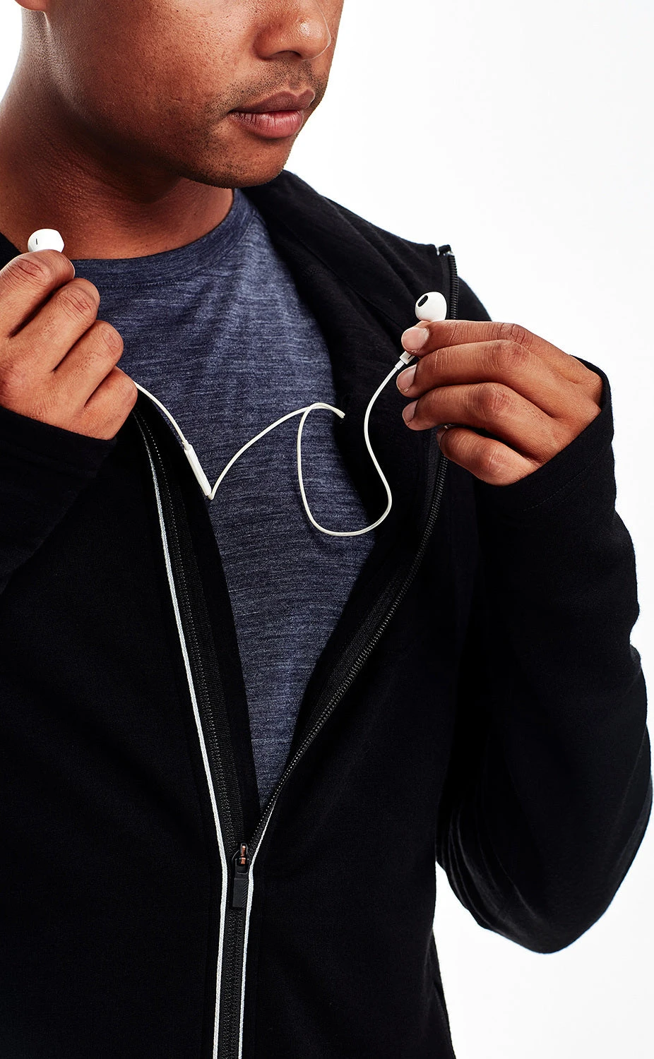 Icebreaker Quantum Long Sleeve Zip Hood - Men's|-|Chandail à Capuchon Et Glissière Quantum - Homme 15 Icebreaker Quantum Long Sleeve Zip Hood - Men's|-|Chandail à Capuchon Et Glissière Quantum - Homme - Image 13