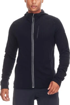 Icebreaker Quantum Long Sleeve Zip Hood - Men's|-|Chandail à Capuchon Et Glissière Quantum - Homme 26 Icebreaker Quantum Long Sleeve Zip Hood - Men's|-|Chandail à Capuchon Et Glissière Quantum - Homme -Icebreaker ICE 103872 7EBlack 7EFrontModel 5ec1fb68 302e 4dae 864e 8984b0ea31e2