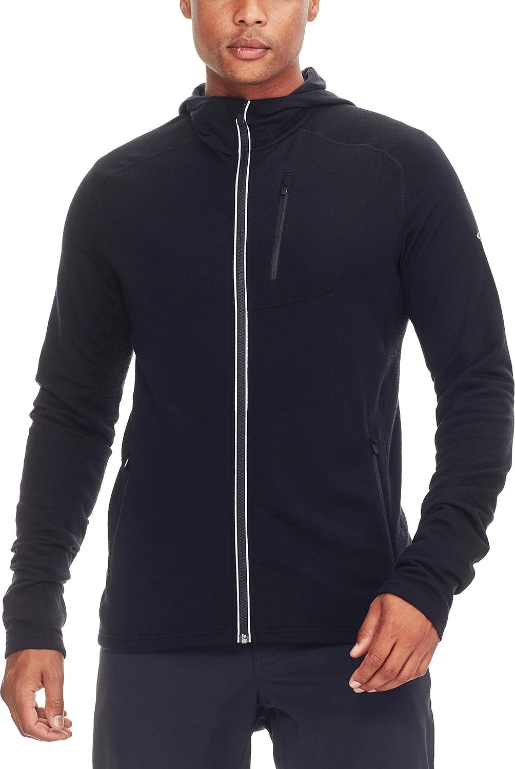 Icebreaker Quantum Long Sleeve Zip Hood - Men's|-|Chandail à Capuchon Et Glissière Quantum - Homme 13 Icebreaker Quantum Long Sleeve Zip Hood - Men's|-|Chandail à Capuchon Et Glissière Quantum - Homme - Image 11
