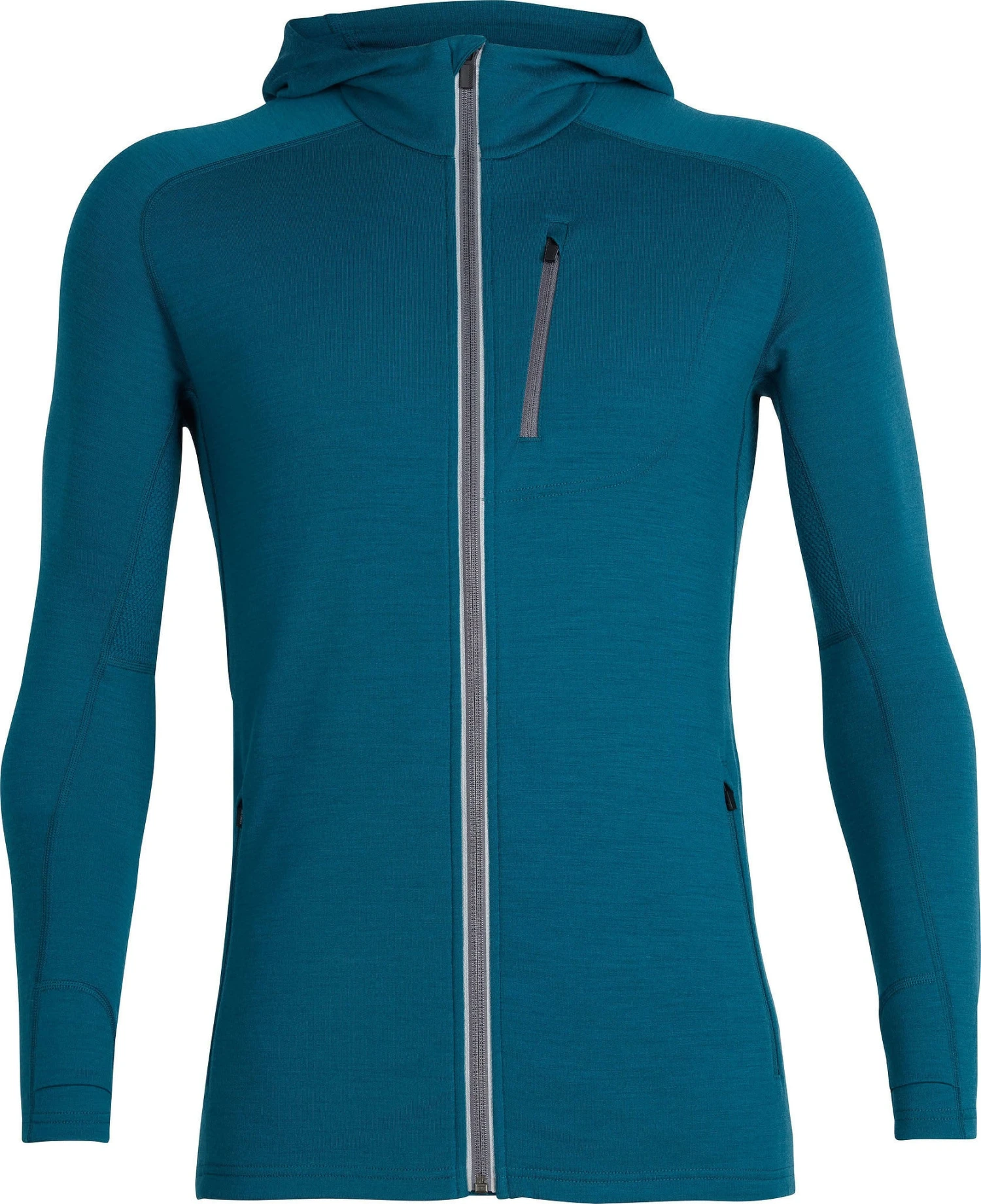 Icebreaker Quantum Long Sleeve Zip Hood - Men's|-|Chandail à Capuchon Et Glissière Quantum - Homme 8 Icebreaker Quantum Long Sleeve Zip Hood - Men's|-|Chandail à Capuchon Et Glissière Quantum - Homme - Image 6