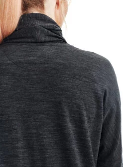 Icebreaker Zoya Long Sleeve Coverup - Women's|-|Cardigan Drapé Zoya Coverup Femme 15 Icebreaker Zoya Long Sleeve Coverup - Women's|-|Cardigan Drapé Zoya Coverup Femme -Icebreaker ICE 103895 7EJet 20Heather 7EBackNeck afd3456d 0603 460f a1fa 2e6794a6af50