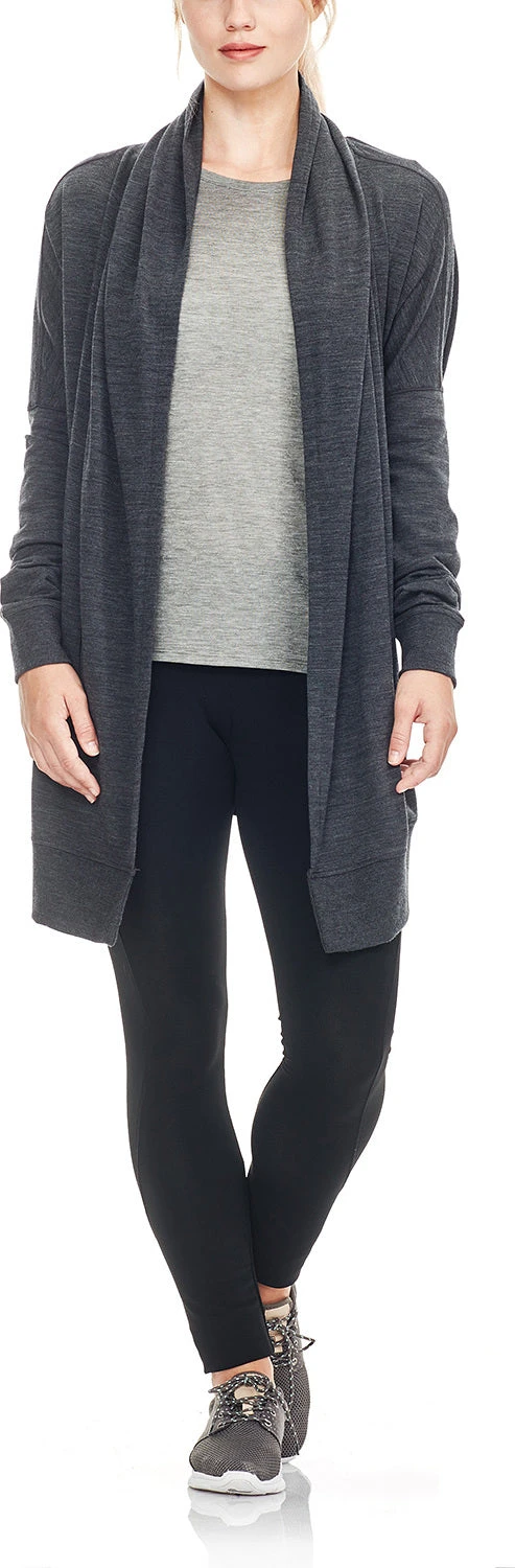 Icebreaker Zoya Long Sleeve Coverup - Women's|-|Cardigan Drapé Zoya Coverup Femme 6 Icebreaker Zoya Long Sleeve Coverup - Women's|-|Cardigan Drapé Zoya Coverup Femme - Image 4