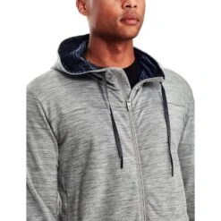 Icebreaker Shifter Long Sleeve Zip Hood - Men's|-|Chandail à Capuchon Et Glissière Shifter - Homme -Icebreaker ICE 104044 7EMetro 20Heather 20 20Fathom 20Heather 7EChest 75c7ca09 b87e 4435 b41a 416910fbe68c