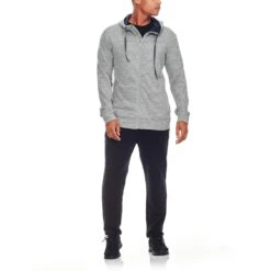 Icebreaker Shifter Long Sleeve Zip Hood - Men's|-|Chandail à Capuchon Et Glissière Shifter - Homme -Icebreaker ICE 104044 7EMetro 20Heather 20 20Fathom 20Heather 7EFront