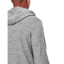 Icebreaker Shifter Long Sleeve Zip Hood - Men's|-|Chandail à Capuchon Et Glissière Shifter - Homme -Icebreaker ICE 104044 7EMetro 20Heather 20 20Fathom 20Heather 7EShoulderHood