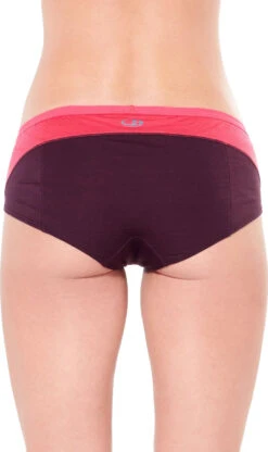 Icebreaker Meld Zone Hipkini - Women's|-|Culotte Meld Zone Hipkini - Femme -Icebreaker ICE 104077 7E 7EModelBack 20Velvet 20 20Prism 445af6d5 2001 4517 be91 fb9497427757