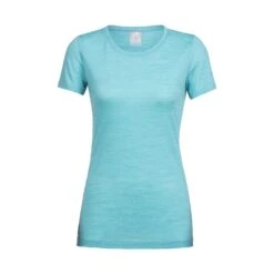 Icebreaker Sphere Short Sleeve Low Crewe - Women's|-|T-Shirt Sphere Low Crewe Femme -Icebreaker ICE 104090 7ELagoon 20Heather