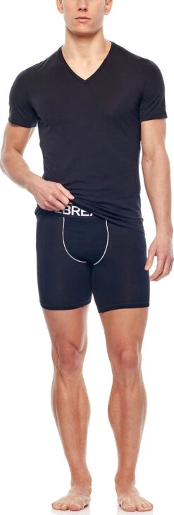 Icebreaker Anatomica Zone Long Boxers - Men's|-|Boxeur Long Anatomica Zone - Homme 37 Icebreaker Anatomica Zone Long Boxers - Men's|-|Boxeur Long Anatomica Zone - Homme -Icebreaker ICE 104114 7EBlack 20 20White 7EDetailC