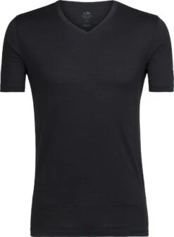 Icebreaker Tech Lite Short Sleeve V - Men's|-|T-shirt à Col V Tech Lite - Homme 20 Icebreaker Tech Lite Short Sleeve V - Men's|-|T-shirt à Col V Tech Lite - Homme -Icebreaker ICE 104123 7EBlack
