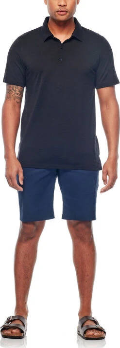 Icebreaker Tech Lite Short Sleeve Polo - Men's|-|Polo à Manches Courtes Tech Lite - Homme -Icebreaker ICE 104124 7E 7Efull 20black 6fe71ade 1f0e 4322 9b7a f694600d428a