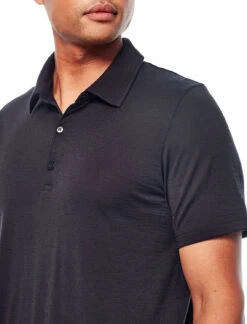 Icebreaker Tech Lite Short Sleeve Polo - Men's|-|Polo à Manches Courtes Tech Lite - Homme -Icebreaker ICE 104124 7E 7Eside 20black