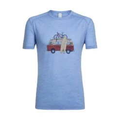 Icebreaker Men's Sphere Short Sleeve Crewe Van Surf Life|-|T-Shirt Sphere Van Surf Life Homme 12 Icebreaker Men's Sphere Short Sleeve Crewe Van Surf Life|-|T-Shirt Sphere Van Surf Life Homme -Icebreaker ICE 104175 7EChalk 20Blue 20Heather