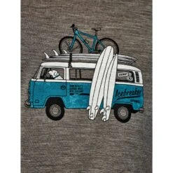 Icebreaker Men's Sphere Short Sleeve Crewe Van Surf Life|-|T-Shirt Sphere Van Surf Life Homme 15 Icebreaker Men's Sphere Short Sleeve Crewe Van Surf Life|-|T-Shirt Sphere Van Surf Life Homme -Icebreaker ICE 104175 7E 7Eart 20metal 20heather