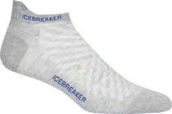 Icebreaker Run+ Ultra Light Micro - Men's|-|Chaussettes Run+ Ultra Light Micro - Homme -Icebreaker ICE 104212 7EBlizzard 20Heather