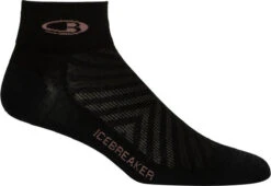 Icebreaker Run+ Ultra Light Mini - Women's|-|Chaussettes Run+ Ultra Light Mini - Femme -Icebreaker ICE 104216 7EBlack 20 20Fw20
