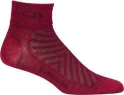 Icebreaker Run+ Ultra Light Mini - Women's|-|Chaussettes Run+ Ultra Light Mini - Femme -Icebreaker ICE 104216 7ECherry 20 20Espresso