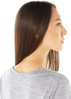 Icebreaker Tech Lite Long Sleeve Pocket Crewe - TABI Collection - Women's|-|Chandail Col Rond à Manches Longues - Femme - Collection TABI -Icebreaker ICE 104238 7E 7EDetail 20Back 20Metro 20Heather