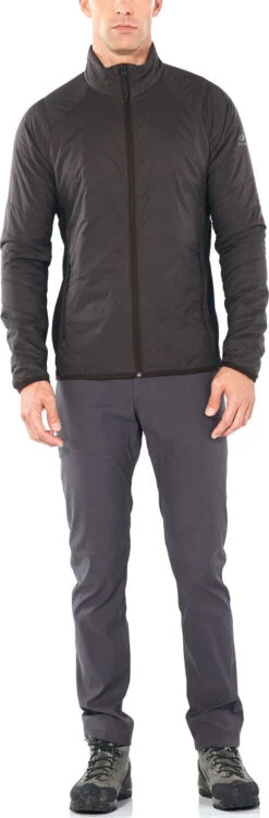 Icebreaker Hyperia Lite Hybrid Long Sleeve Zip Jacket - Men's|-|Manteau à Glissière Hyperia Lite Hybrid - Homme 33 Icebreaker Hyperia Lite Hybrid Long Sleeve Zip Jacket - Men's|-|Manteau à Glissière Hyperia Lite Hybrid - Homme -Icebreaker ICE 104288 7E 7Emodel 20Black