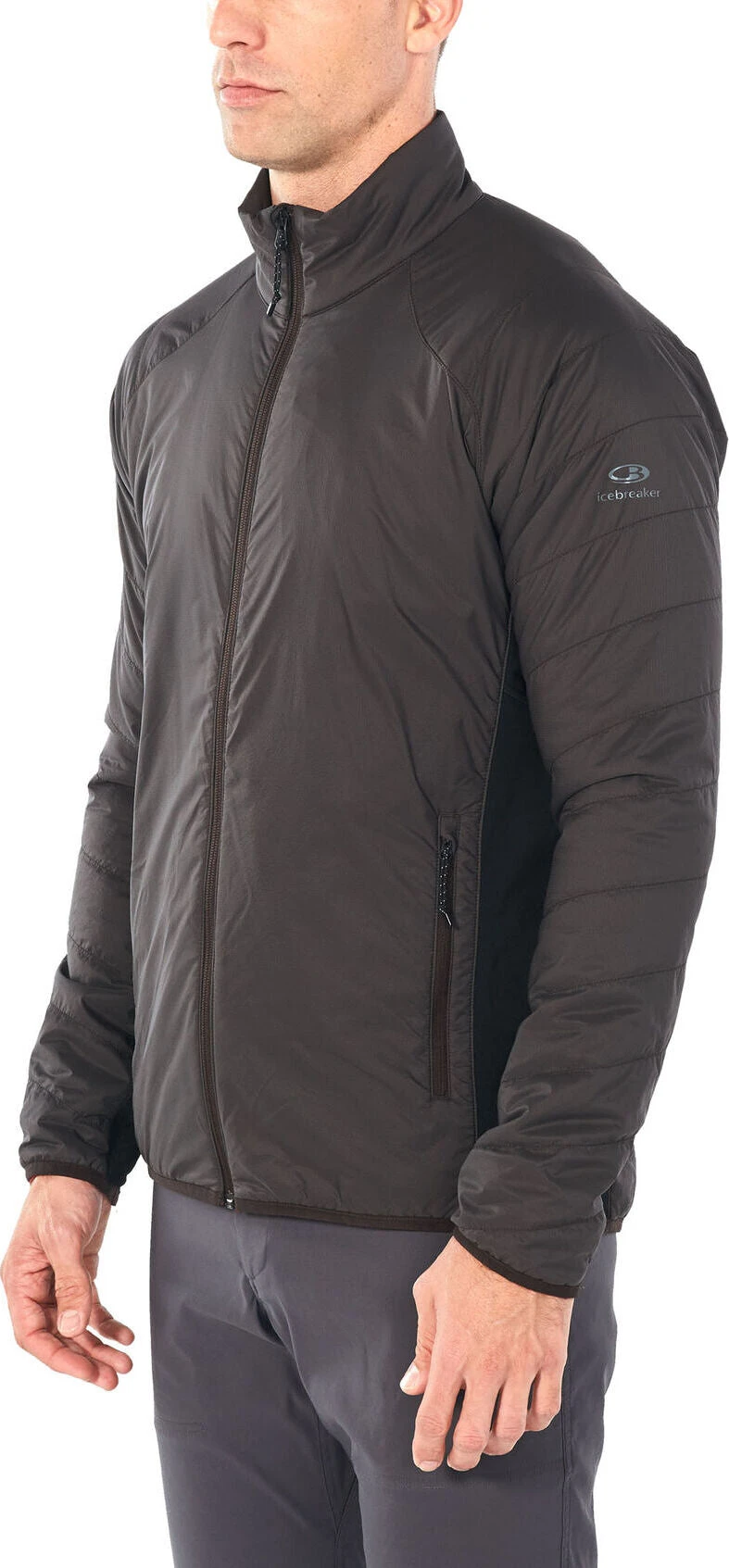 Icebreaker Hyperia Lite Hybrid Long Sleeve Zip Jacket - Men's|-|Manteau à Glissière Hyperia Lite Hybrid - Homme 20 Icebreaker Hyperia Lite Hybrid Long Sleeve Zip Jacket - Men's|-|Manteau à Glissière Hyperia Lite Hybrid - Homme - Image 18