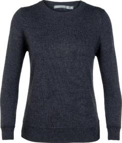 Icebreaker Women's Muster Crewe Sweater|-|Chandail Muster Crewe Femme -Icebreaker ICE 104315 7EChar 20Heather 1acd937d 56f9 4be9 a6cd 3ed8adc109b1