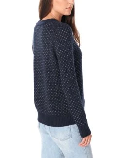 Icebreaker Waypoint Crewe Sweater (Past Season) - Women's|-|Chandail Waypoint Crewe (saison Précédente) - Femme -Icebreaker ICE 104316 7E 7EDetail2 20Midnight 20Navy