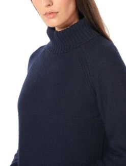Icebreaker Waypoint Roll Neck Sweater - Women's|-|Chandail Waypoint Roll Neck - Femme 29 Icebreaker Waypoint Roll Neck Sweater - Women's|-|Chandail Waypoint Roll Neck - Femme -Icebreaker ICE 104317 7E 7EDetail1 20Midnight 20Navy