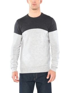 Icebreaker Shearer Crewe Sweater - Men's|-|Chandail Shearer Crewe - Homme 33 Icebreaker Shearer Crewe Sweater - Men's|-|Chandail Shearer Crewe - Homme -Icebreaker ICE 104326 7E 7EFront 20Char 20Heather 20 20Steel 20Heather