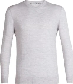 Icebreaker Shearer V Sweater - Men's|-|Chandail à Col V Shearer - Homme -Icebreaker ICE 104327 7EFW19 20 20Steel 20Heather
